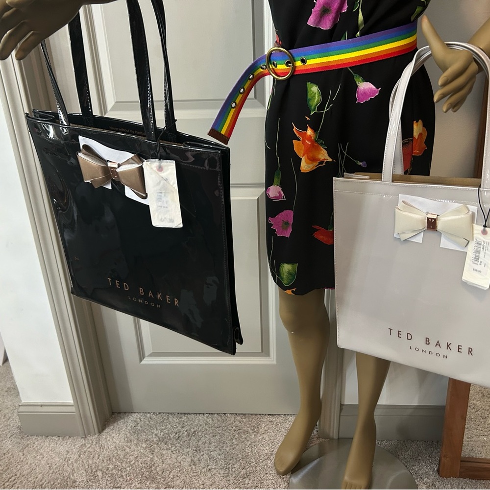 Ted Baker London Alacon Medium Tote in Black and Grey